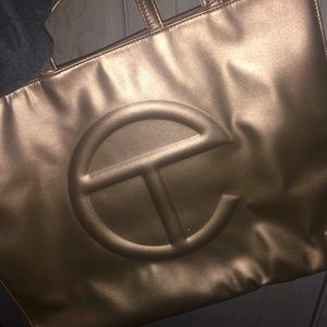 Gold LARGE TElfar bag. Hard to find on Telfar site.